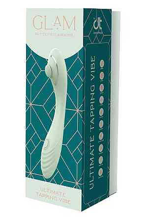 Двойной гламурный гибкий вибратор Dream Toys Glam Ultimate Tapping Vibe зеленый Sex Aura Киев