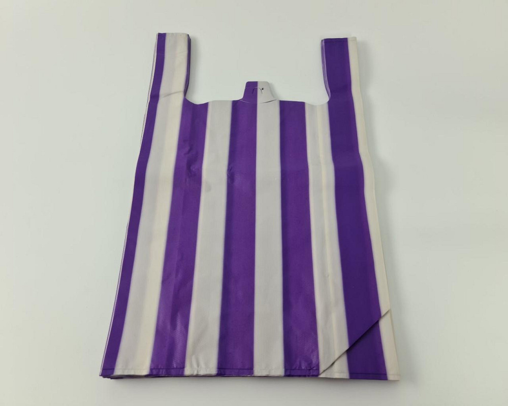 Пакет майка полиэтиленовая Полоса (38х60) №2 (50мкм) (100 шт) Харьков - изображение 2