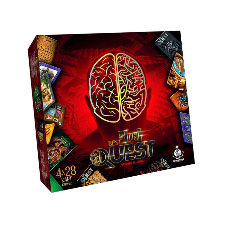 Карточная квест-игра BEST QUEST BQ-02-01U, 4 в 1 укр Винница - изображение 1