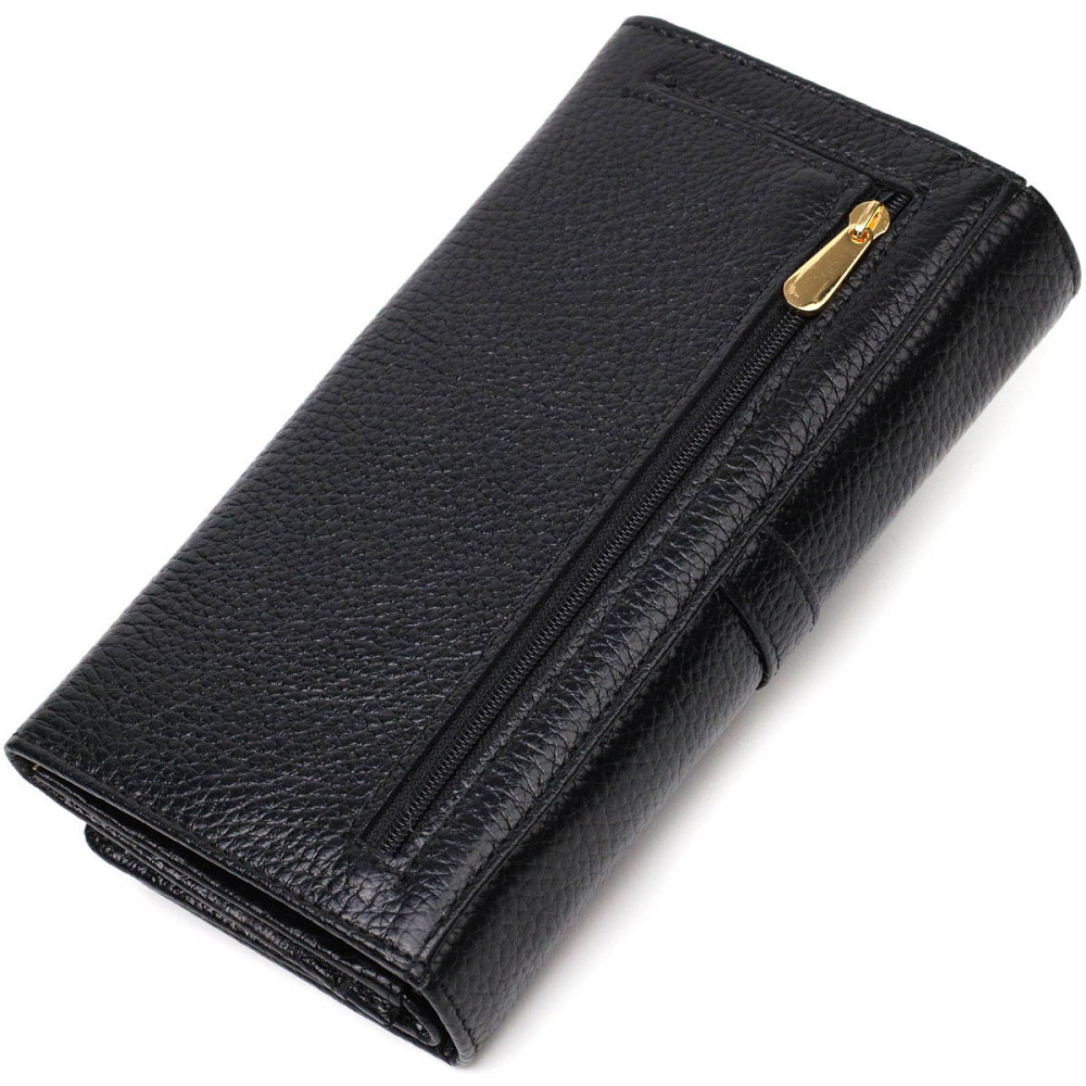 Классический женский кошелек с большим количеством отделений из натуральной кожи Tony Bellucci 21961 Черный Киев - изображение 2