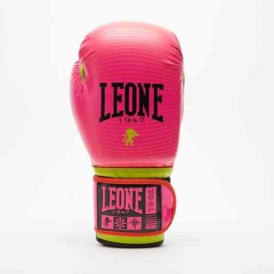 Боксерські рукавиці Leone GN313 WAVES Fuxia 10 унцій (капу в комплекті) Кам'янське
