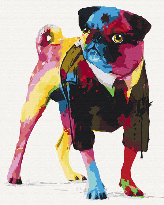 Картина за номерами. Art Craft Джентельмен мопс 40х50 см 11631-AC Вінниця - фото 1