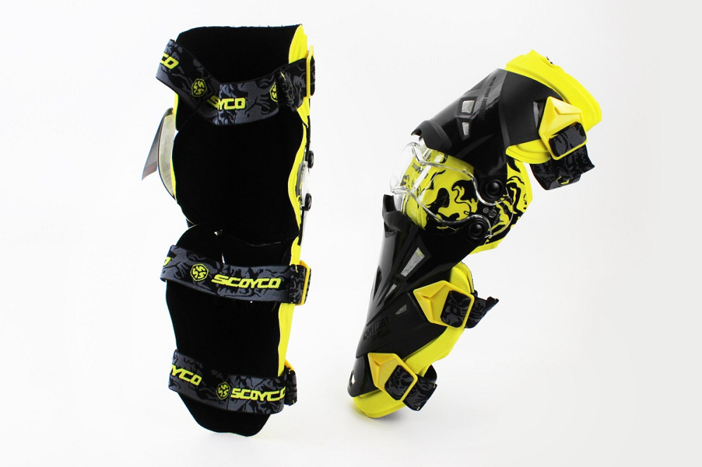 Наколінники захисні (коліно+гомілка) к-кт 2шт, Чорно-жовті Київ - фото 2