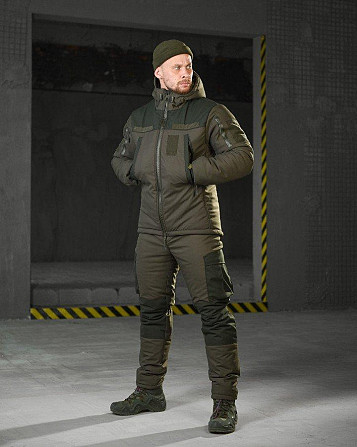 Зимовий костюм теплий чоловічий гірка суперякість олива омні хіт вітрозахист водовідштовхувальний Київ - фото 10