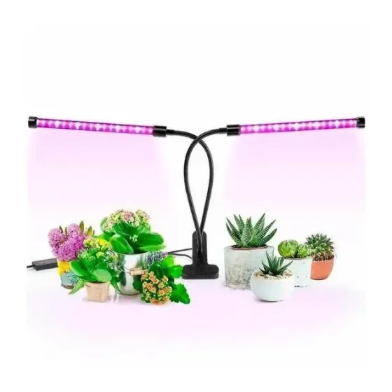 Светодиодная фитолампа Grow Light для выращивания растений, рассады Полный спектр 2 головы Коломия