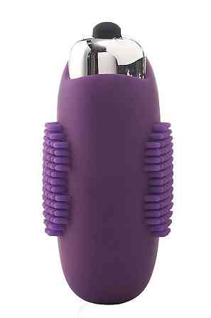 Ерекційне кільце з вібрацією Dream Toys FLIRTS COCKRING PURPLE Sex Aura Київ