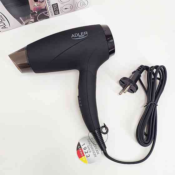 Электрический фен для профессионального использования Adler AD 2266 1400Вт, Фен для разных типов волос AY-23 Львов