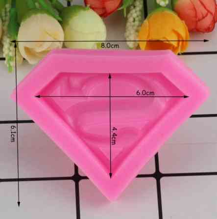 Молд силиконовый Супер мен 61 на 80 мм розовый Киев