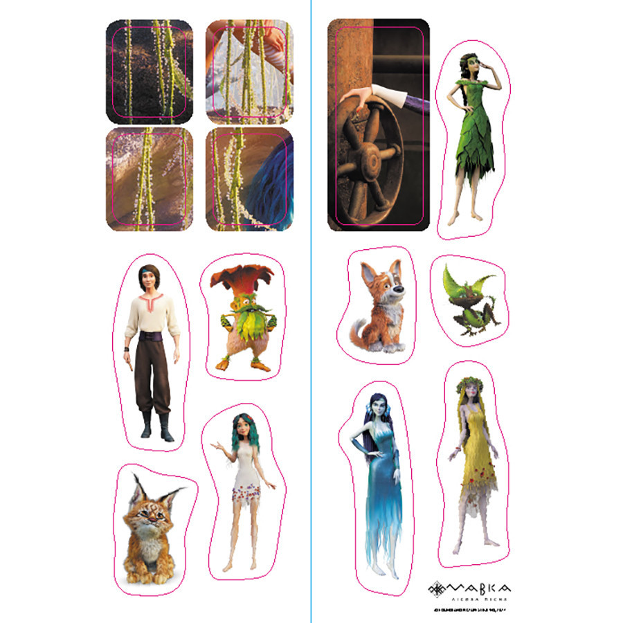 Розвиваючий зошит з наклейками "Мавка Пограємося з Мешканцями Лісу" 1423013 з плакатом Вінниця - фото 5