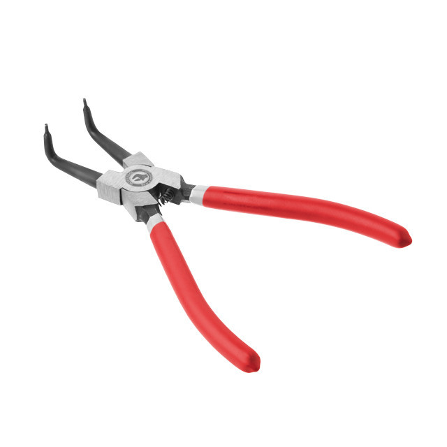 Щипці INTERTOOL HT-7012, 180 мм, вигнуті, на стиск - вигнута форма, ідеальна для монтажу Львів - фото 3