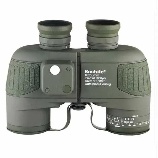 Потужний морський бінокль Boshile HD 10х50 із компасом (Зелений) Вінниця - фото 2