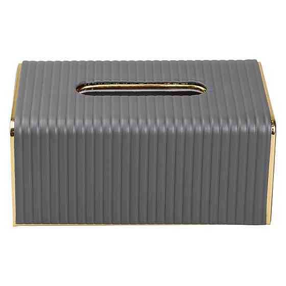 Yiwu Серветниця з еко шкіри 21.5х13х9 см органайзер для кафе і ресторанів Сірий HP-3-203G Коломия
