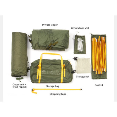 Намет Naturehike KOTA 4 CNK2450WS041, темно-зелений (6927595777886) Вінниця - фото 9