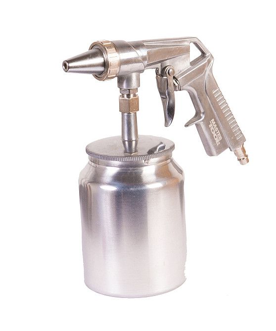 MASTERTOOL Пневмопістолет піскоструминний MASTERTOOL НАЛБ 1000 мл Ø 6 конус 320-420 л/хв 10 бар Коломыя - изображение 3