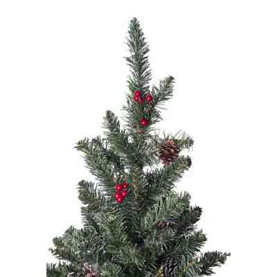 Искусственная сосна Black Box Trees Creston Frosted зеленая с шишками и ягодами 0,60м (8718861153057) Винница