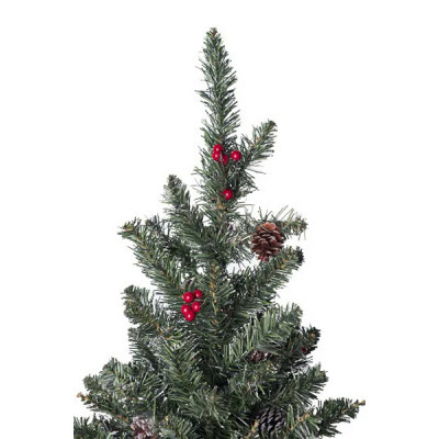 Искусственная сосна Black Box Trees Creston Frosted зеленая с шишками и ягодами 0,60м (8718861153057) Винница - изображение 2