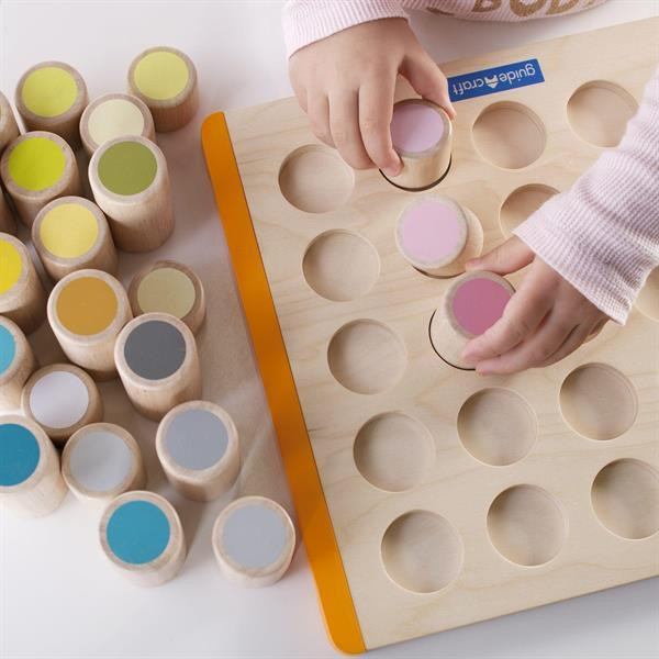 Деревянный сортер Guidecraft Manipulatives Цветные цилиндры (G6734) Харьков - изображение 13