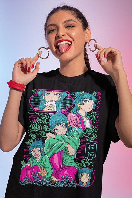 Футболка аниме Маомао Апотхекарй Диариес Ессентиал оверсайз (S/M/L) Черний AnimeJ0192 Днепр - изображение 3
