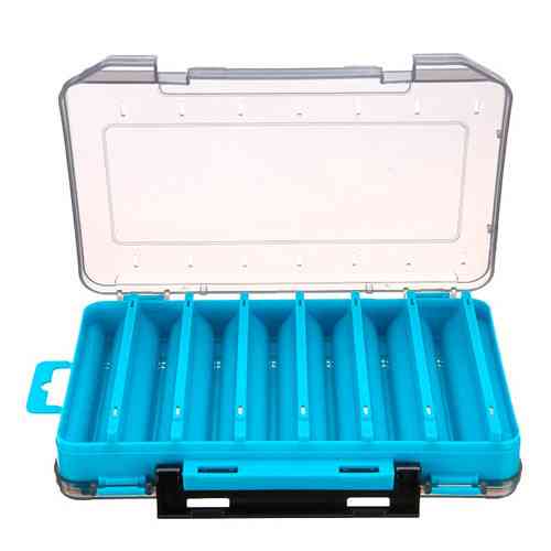 Коробка органайзер двостороння для снастей 195x130x37мм, 14 відділень, риболовля Київ