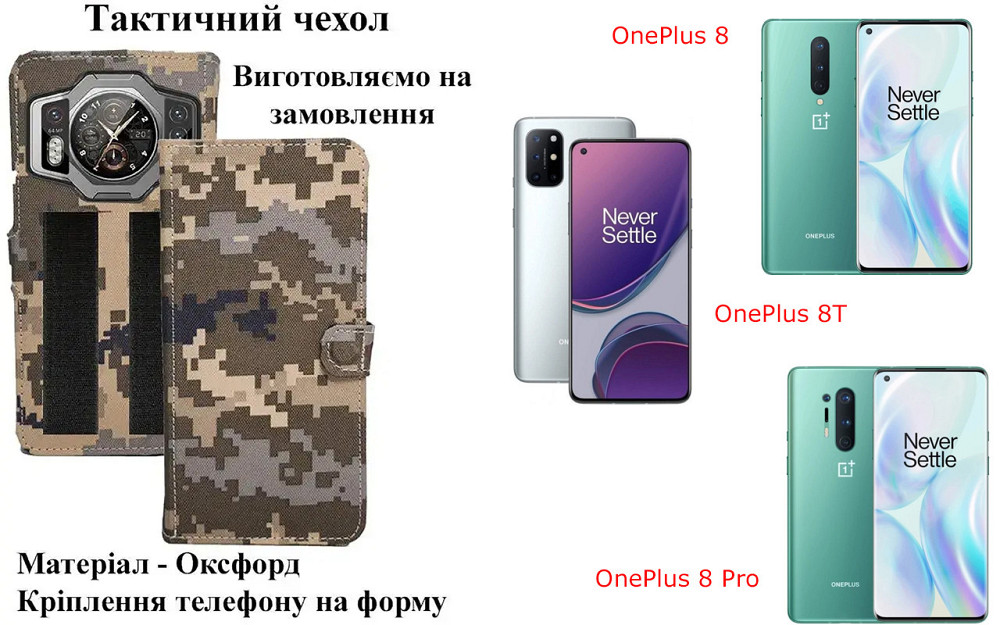 Тактичний чохол для Motorola G8 Play, G8 Power, G8 Plus, кріпиться до спорядження на липучці Київ - фото 1