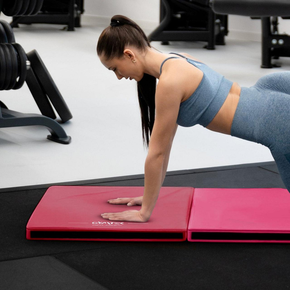 Мат гимнастический твердый Gymtek 5см светло-розовый Киев - изображение 4