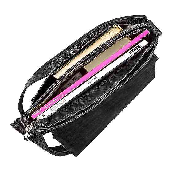 Сумка SHVIGEL 11131 шкіряна Чорна Київ