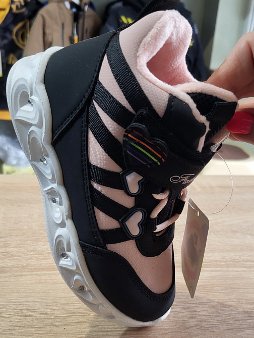 Детские демисезонные ботинки хайтопы для девочек LED 29 Николаев - изображение 4