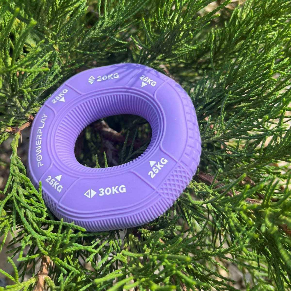 Еспандер кистьовий силіконовий PowerPlay PP-4331 Hand Grip Medium 20-25-30 кг. Фіолетовий Київ - фото 8