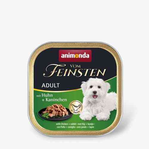 Корм вологий Vom Feinsten Adult with Chicken rabbit для дорослих собак з куркою і кроликом 150 г Київ