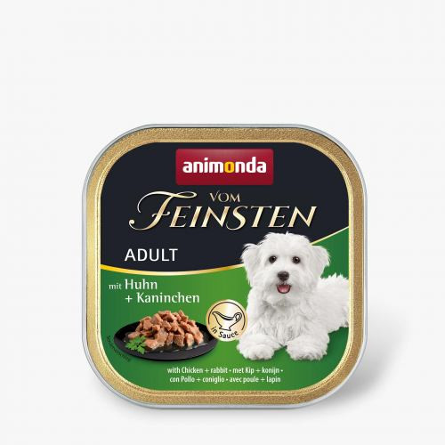 Корм вологий Vom Feinsten Adult with Chicken rabbit для дорослих собак з куркою і кроликом 150 г Київ - фото 1
