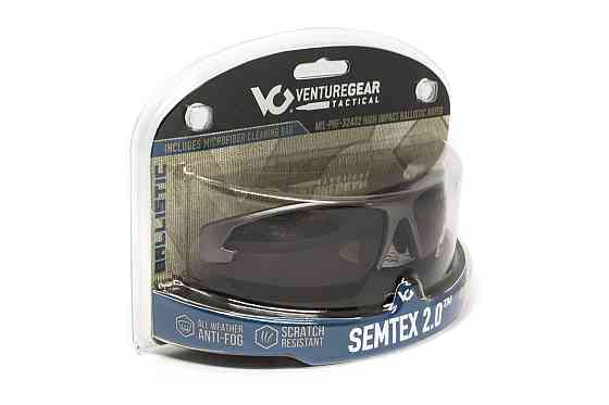 Захисні окуляри Venture Gear Tactical Semtex 2.0 Tan (clear) Anti-Fog, прозорі в пісочній оправі Запоріжжя