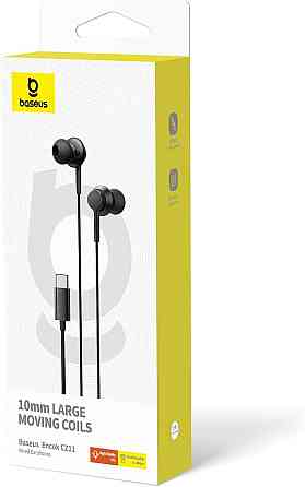 Навушники Baseus Encok CZ11 Wired Earphones Cluster Black Київ