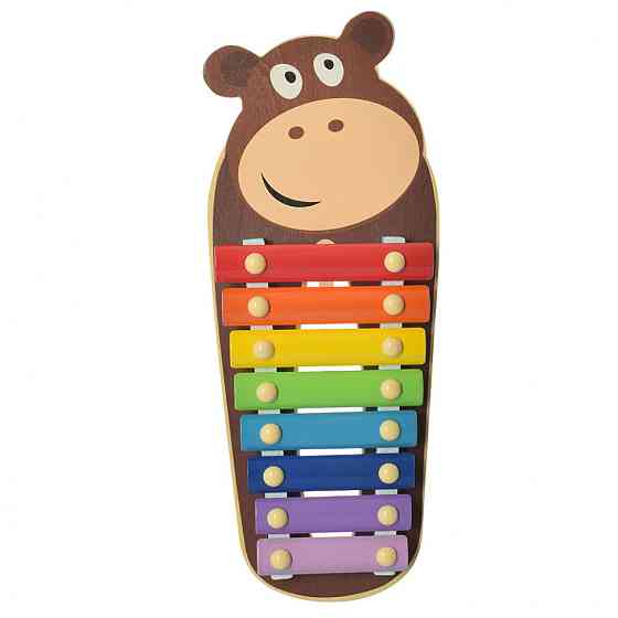 Дитяча іграшка Ксилофон WW-189 дерев'яний  Бегемот Вінниця