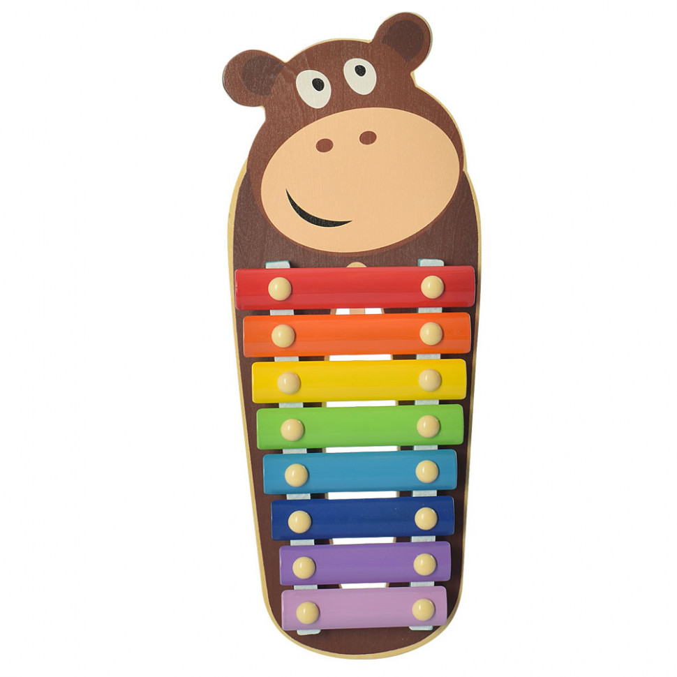 Дитяча іграшка Ксилофон WW-189 дерев'яний  Бегемот Вінниця - фото 1