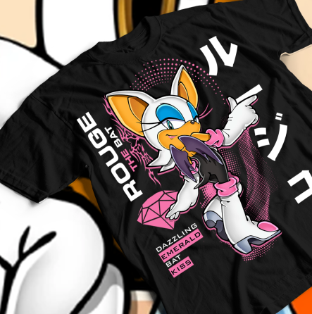 Футболка для мальчика аниме Роуге Бат Екхидна Схадов оверсайз (рост от 165 до 180 ) Черний AnimeJ0003m Днепр