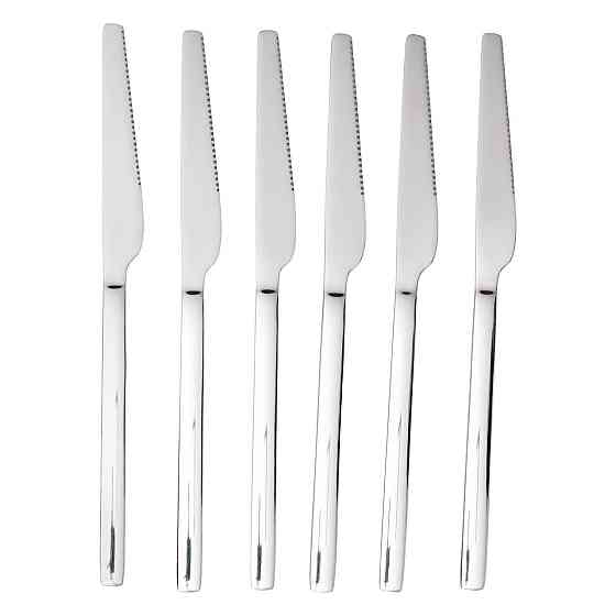 Набор столовых ножей 6 штук из нержавеющей стали 23 (см) Серебро HP-8-26 Киев