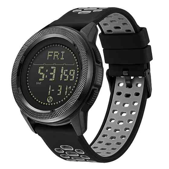 Часы мужские водостойкие тактические North Edge Nexus Flex Grey с компасом (2 ремешка) Винница