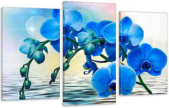 Модульная картина в гостиную / спальню Синя Орхідея Art-625_3 100x150 см Киев