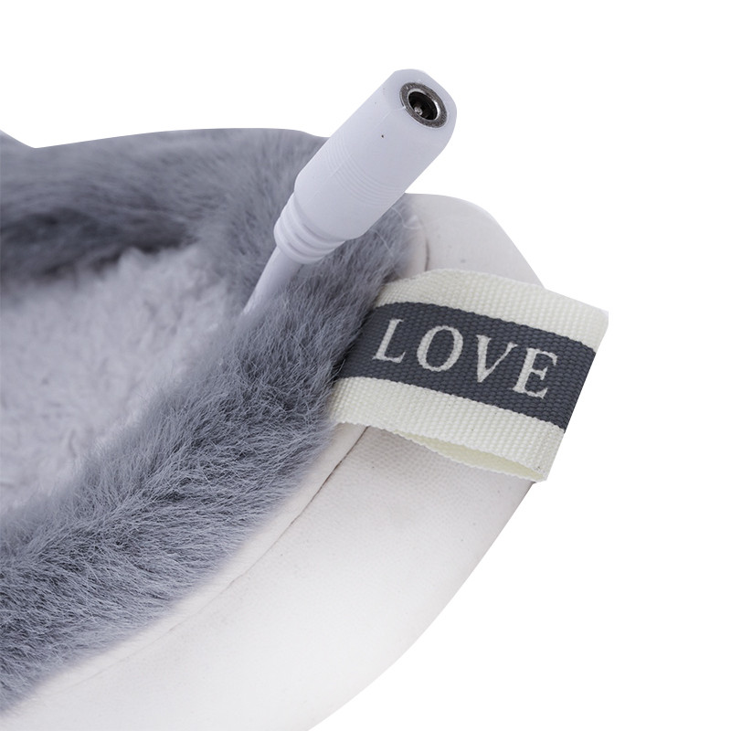 Домашние комнатные тапочки с подогревом A-232 USB c крыльями Gray Киев - изображение 3