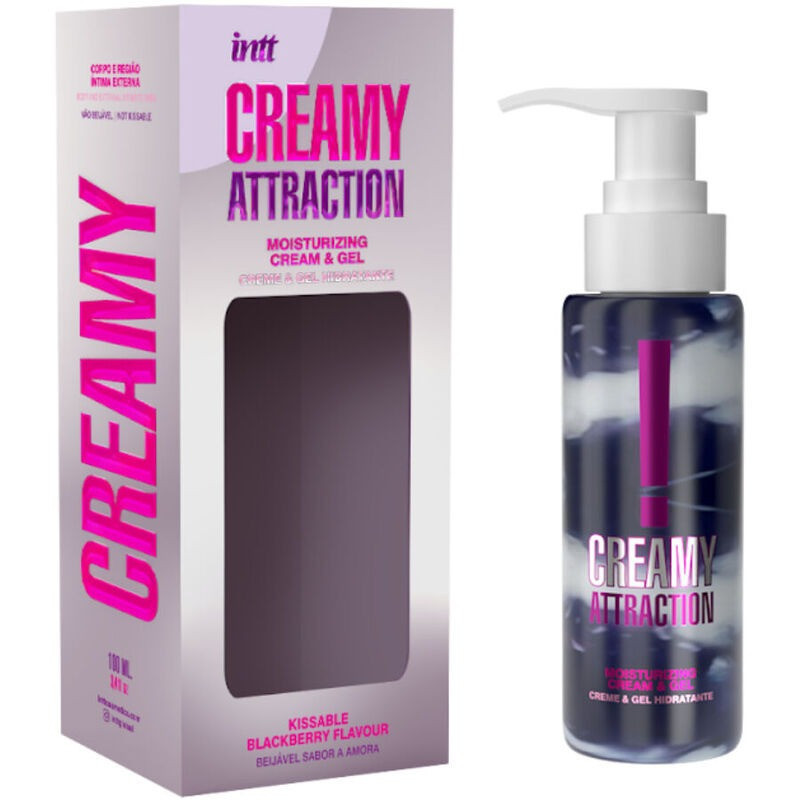 Крем-гель для тела Intt Creamy Attraction Blackberry, для поцелуев, 100 мл Sex Aura Київ - фото 6
