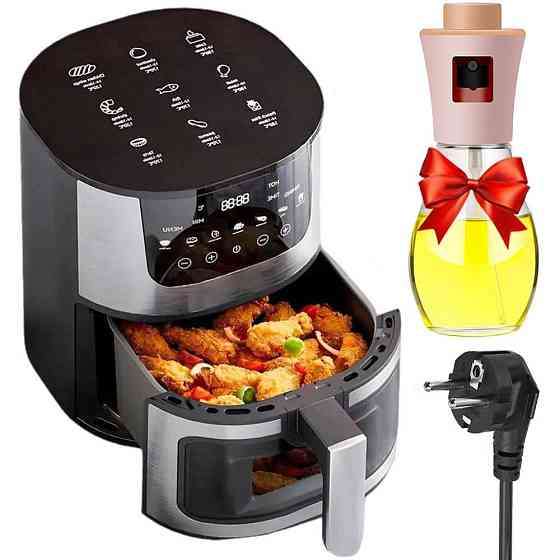 Аэрофритюрница 8л, 4200Вт, RB-2268 + Подарок Дозатор масла XL-259 / Фритюрница / Мультипечь / Аэрогриль Киев
