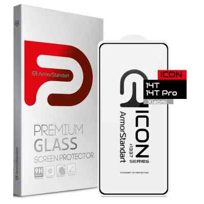 Скло захисне Armorstandart Icon Xiaomi 14T / 14T Pro Black (ARM79327) Вінниця