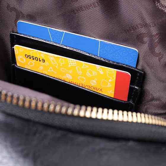 Сумка невеликого розміру з однією лямкою через плече з гладкої екошкіри Vintage 22770 Чорний Київ