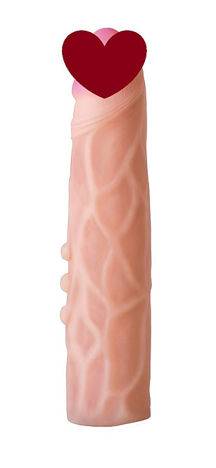 Насадка для страпона тілесна EGZO CIBERSKIN NSTR05 ( 21,5 см х 4,6 см ) Sex Aura Київ - фото 1