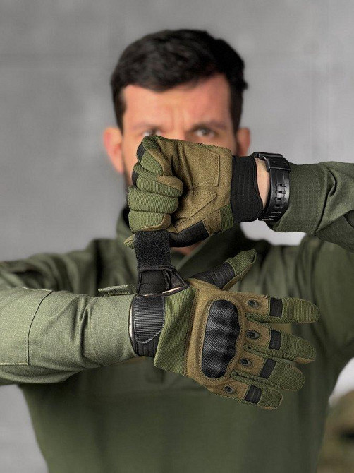 Перчатки тактичні сенсорні карбонова вставка ГР4257 Одеса - фото 2