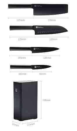 Набір ножів Xiaomi HuoHou Set of Knives with Stand 5 in 1 (HU0076) Чернівці