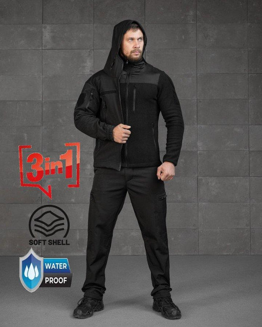 Тактический костюм softshell 3в1 police ВТ7928 Одесса - изображение 1