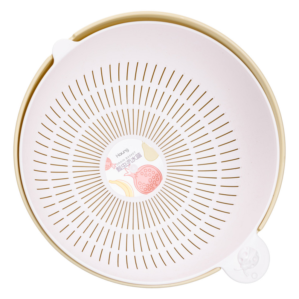 Миска-друшляк 2 в 1 для миття овочів, фруктів та зелені 29.5×21×11 (см) друшляк пластиковий 4 (л) HP-45-7GR Коломыя - изображение 6