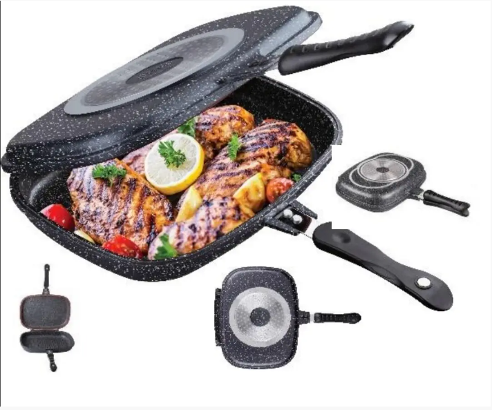 EB-8138 Сковорода - Гриль c Индукционным Дном С Обеих Сторон 32х25х4.8 Одесса - изображение 4