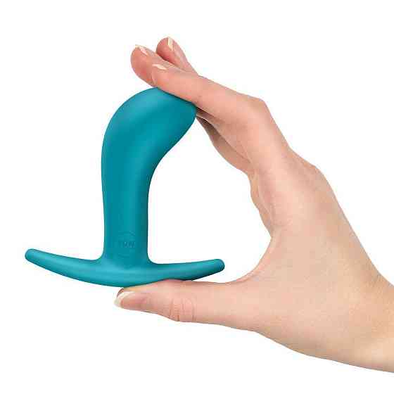 Анальна пробка Fun Factory BOOTIE M Aquamarine, діаметр 3,3 см, тонкий обмежувач Sex Aura Київ